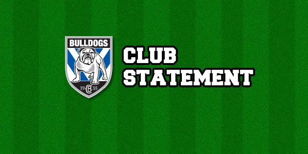 Bulldogs CLub Statement Bulldogs CLub Statement
