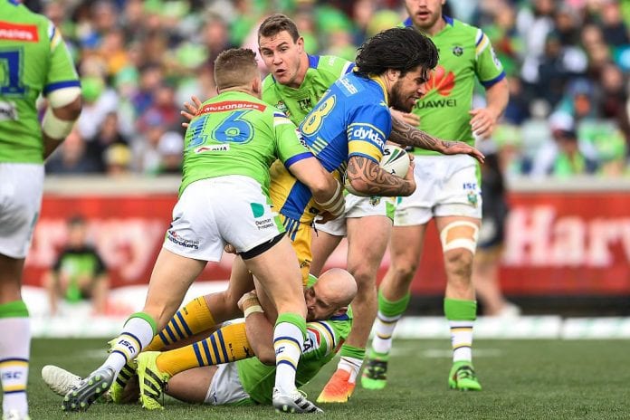 NRL Rd 24 - Raiders v Eels