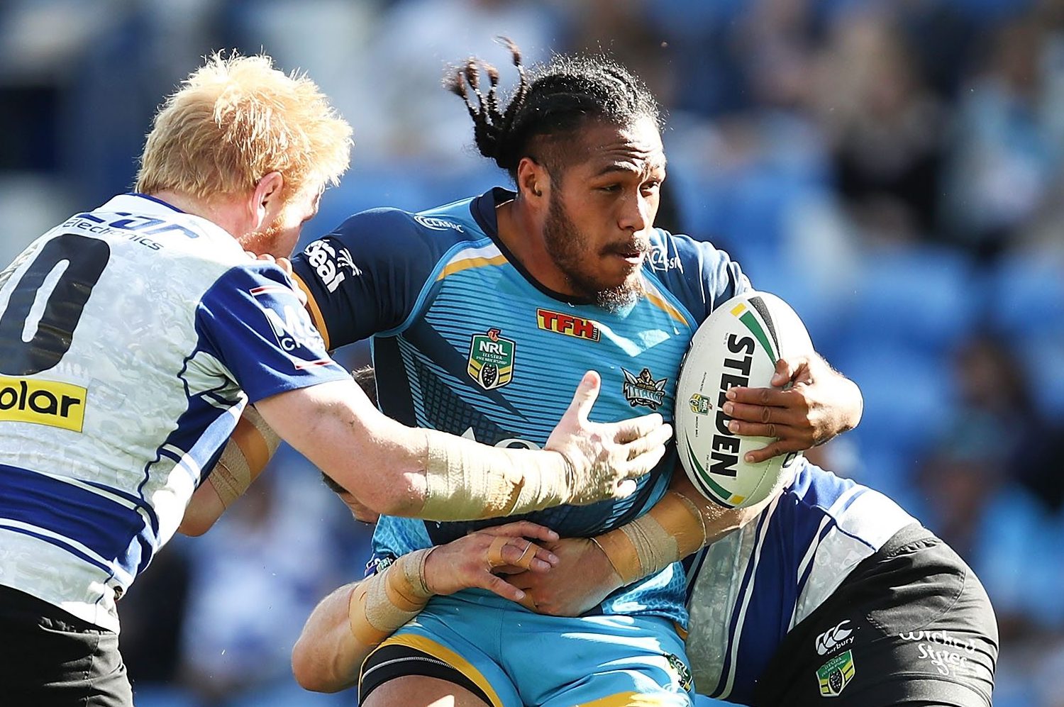 NRL Rd 25 - Titans v Bulldogs