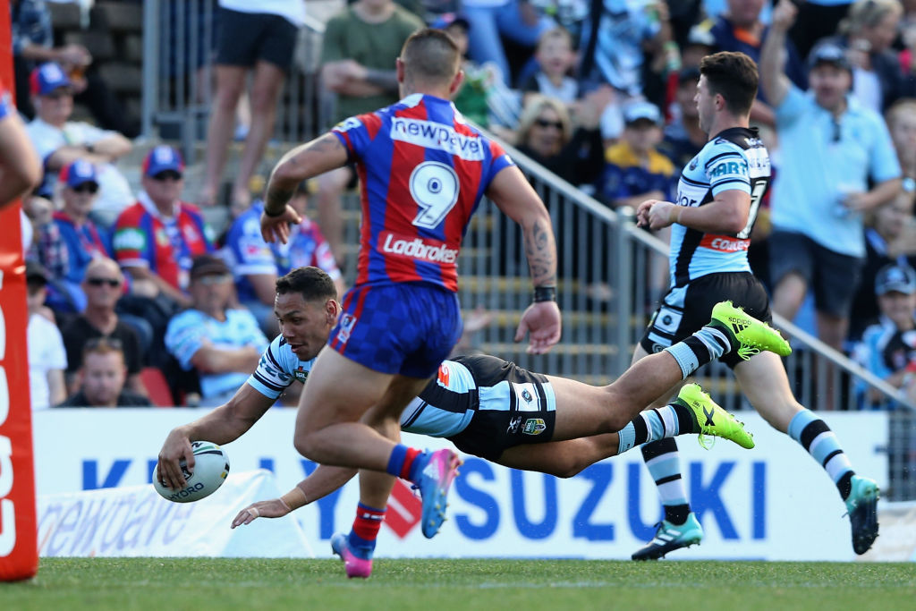 NRL Rd 26 - Knights v Sharks