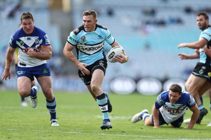 NRL Rd 25 - Bulldogs v Sharks